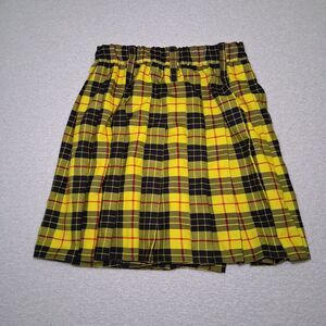 Sport Kilt Women's Yellow Plaid Tartan Sz M Heritage Punk Twee  Alternative Rock